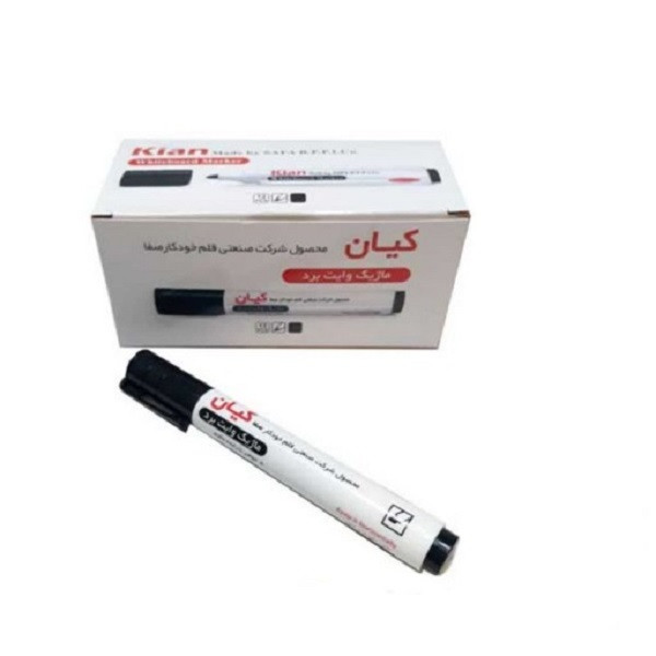 ماژیک وایت برد کیان مدل نوک گرد بسته 2 عددی