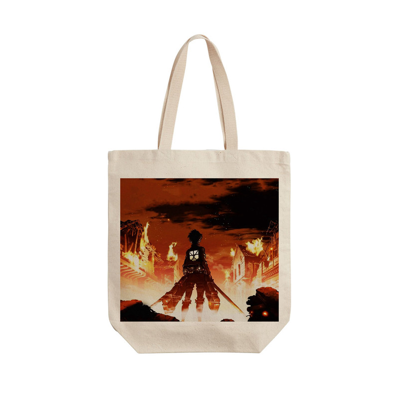 ساک خرید ترمه طراحان ایده مدل Attack on Titan کد strm0359 - L