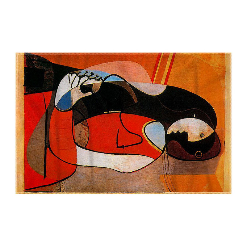 کاغذ کادو ترمه طراحان ایده مدل زن نشسته از پیکاسو کد art0312
