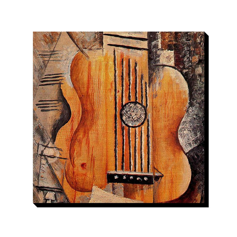 تابلو ترمه طراحان ایده طرح گیتار از پیکاسو کد art0348