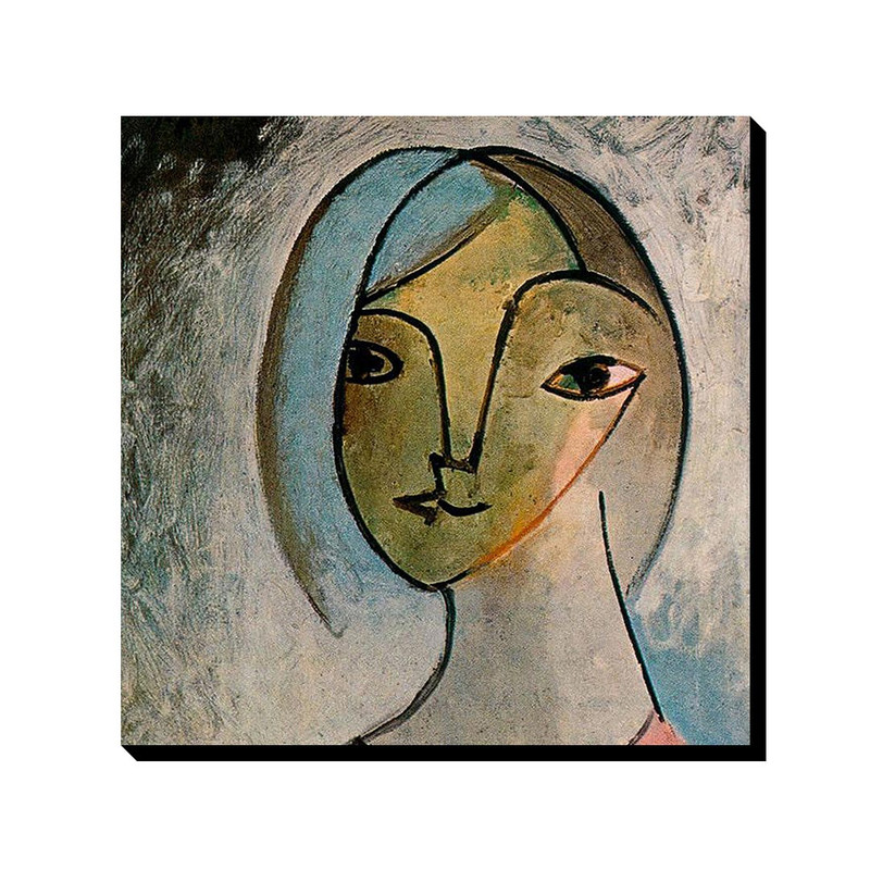 تابلو ترمه طراحان ایده طرح نیم تنه زن از پیکاسو کد art0359