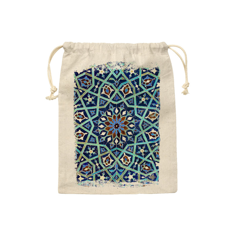 کیسه نان و سبزی ترمه طراحان ایده مدل کاشی فیروزه کد trm527 - S  