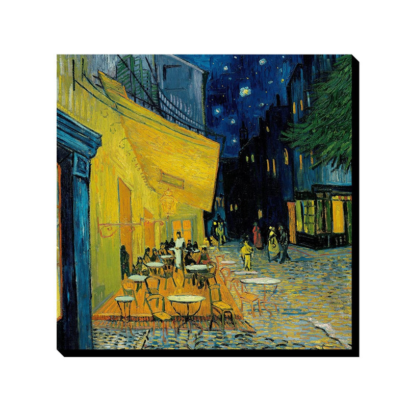 تابلو ترمه طراحان ایده طرح تراس یک کافه در شب از ونگوگ کد art0016