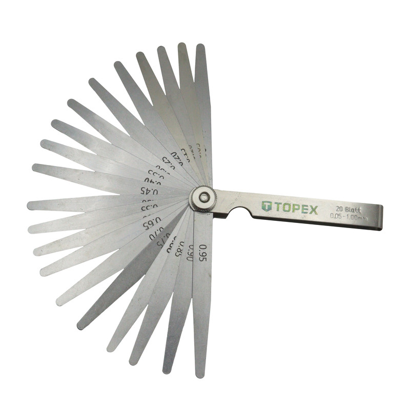 آچار فیلر تاپکس مدل YP-902-20-0.5-1MM مجموعه 20 عددی  
