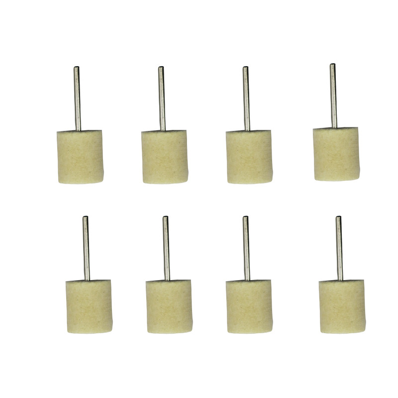 نمد پولیش سر دریلی مدل YP-18*3MM مجموعه 8 عددی 