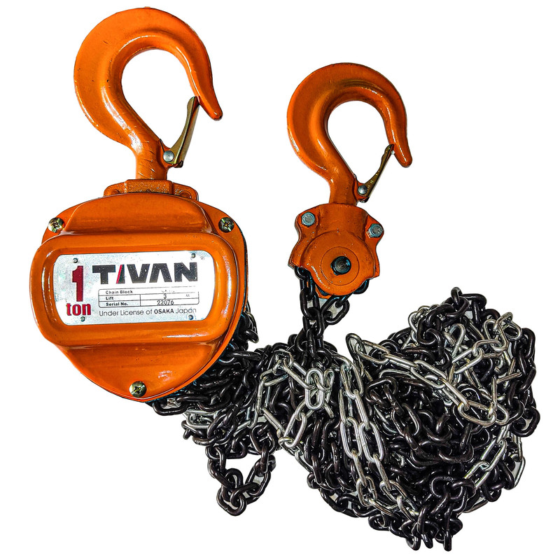 جرثقیل سقفی زنجیری تیوان مدل H S Z- C 1 TON ظرفیت 1 تن