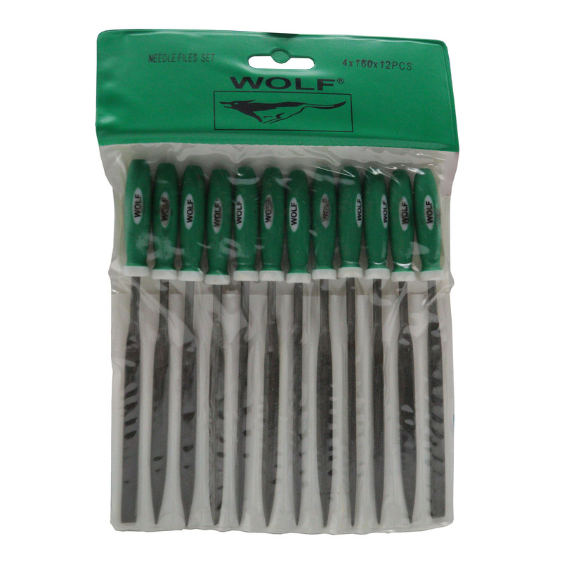 سوهان فلز ولف مدل دم موشی کد YP-4*160 مجموعه 12 عددی