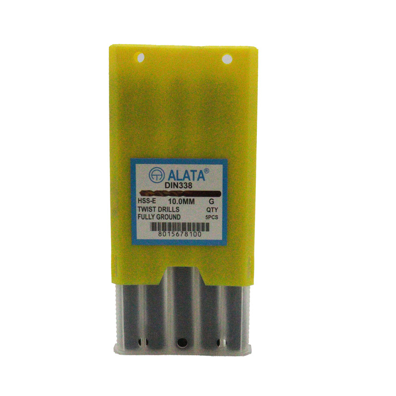  مته آهن آلاتا مدل YP-HSS-E-DIN338-010MM سایز 10 میلی متر مجموعه 5 عددی 