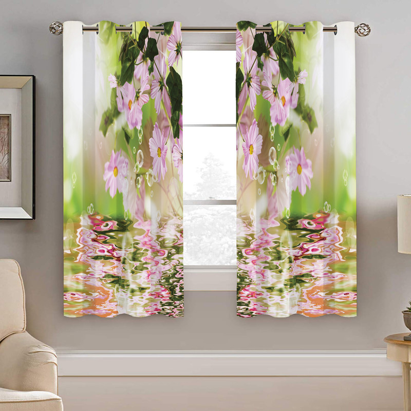 پرده نیروانا طرح گل مدل مخمل کد 8837 سایز 140×200 سانتی متر