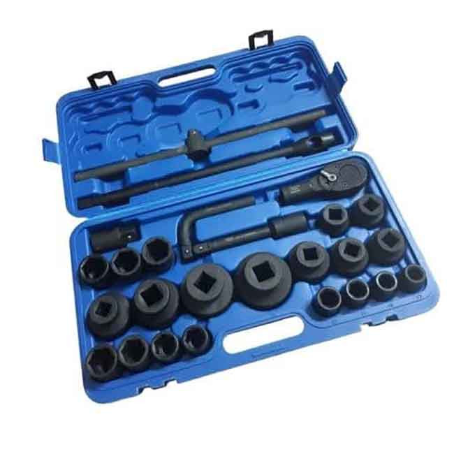 جعبه بکس مدل AJ-RAD-3\4&1 سایز 3/4 میلی متر مجموعه 26 عددی