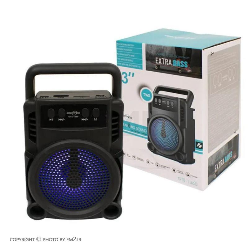 اسپیکر بلوتوثی قابل حمل مدل GTS-1360